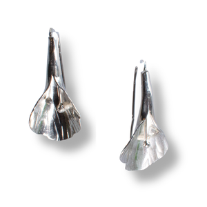 "Cascade" Short  Fine Silver/Sterling Earrings