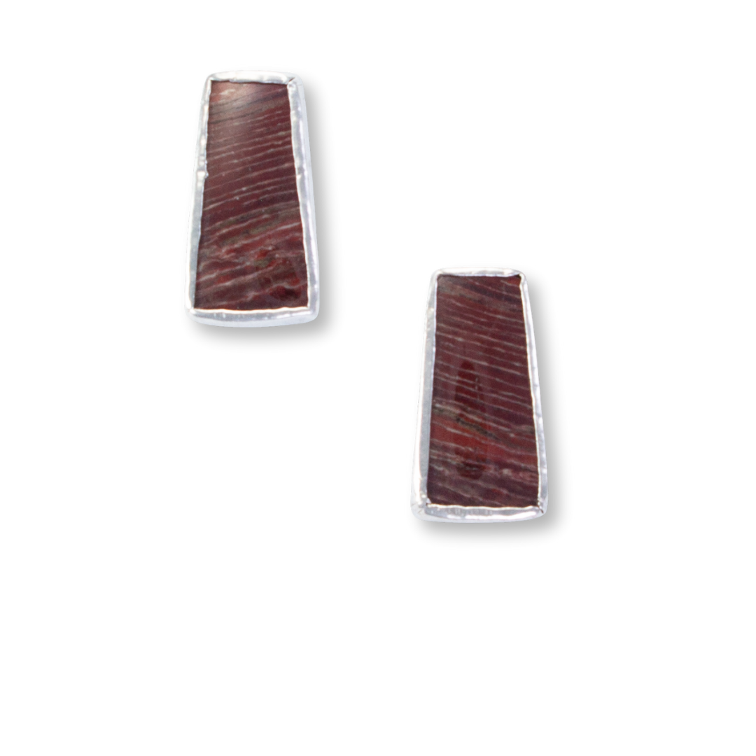 Sterling & Agate Trapezoidal Posts