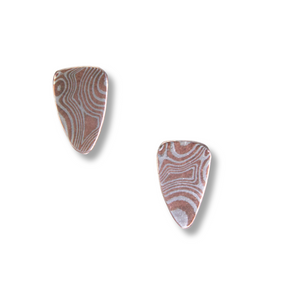 Inverted Teardrop Mokume Hollow Posts