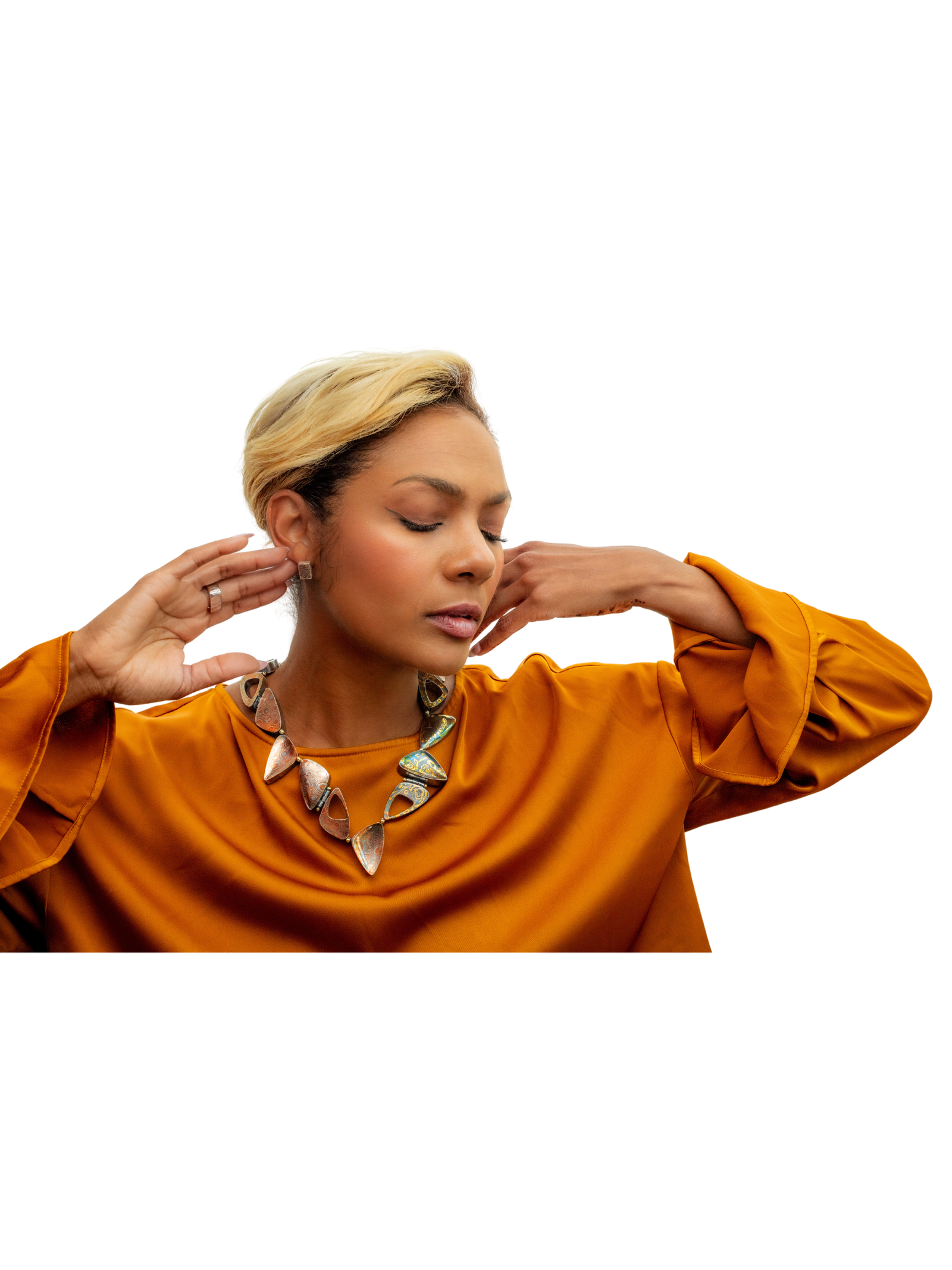 "Points of Inflection" Hollowforms in mokume and keum boo