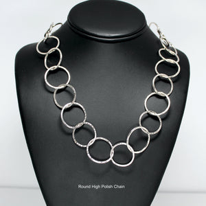 Hammered 20" Lg/Med Circles Chain