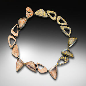 "Points of Inflection" - Hollowform statement necklace